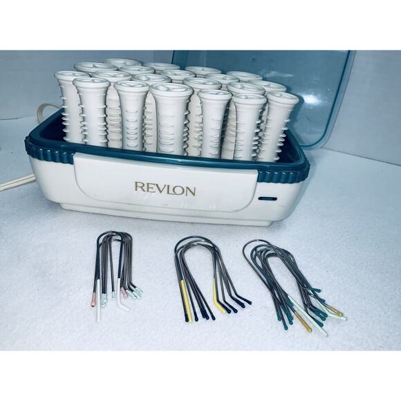 Revlon Ultra Hair Hot Rollers 3 Szs Curlers Cool Touch Tip All 20 Clips RV251 - Picture 6 of 9